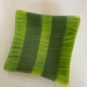 Zebra Leaf Glass plate
