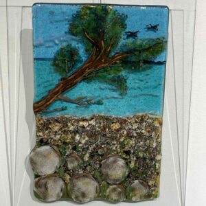Oak Beach Glass Painting