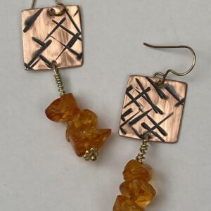 Canopy Drop with Amber Earings